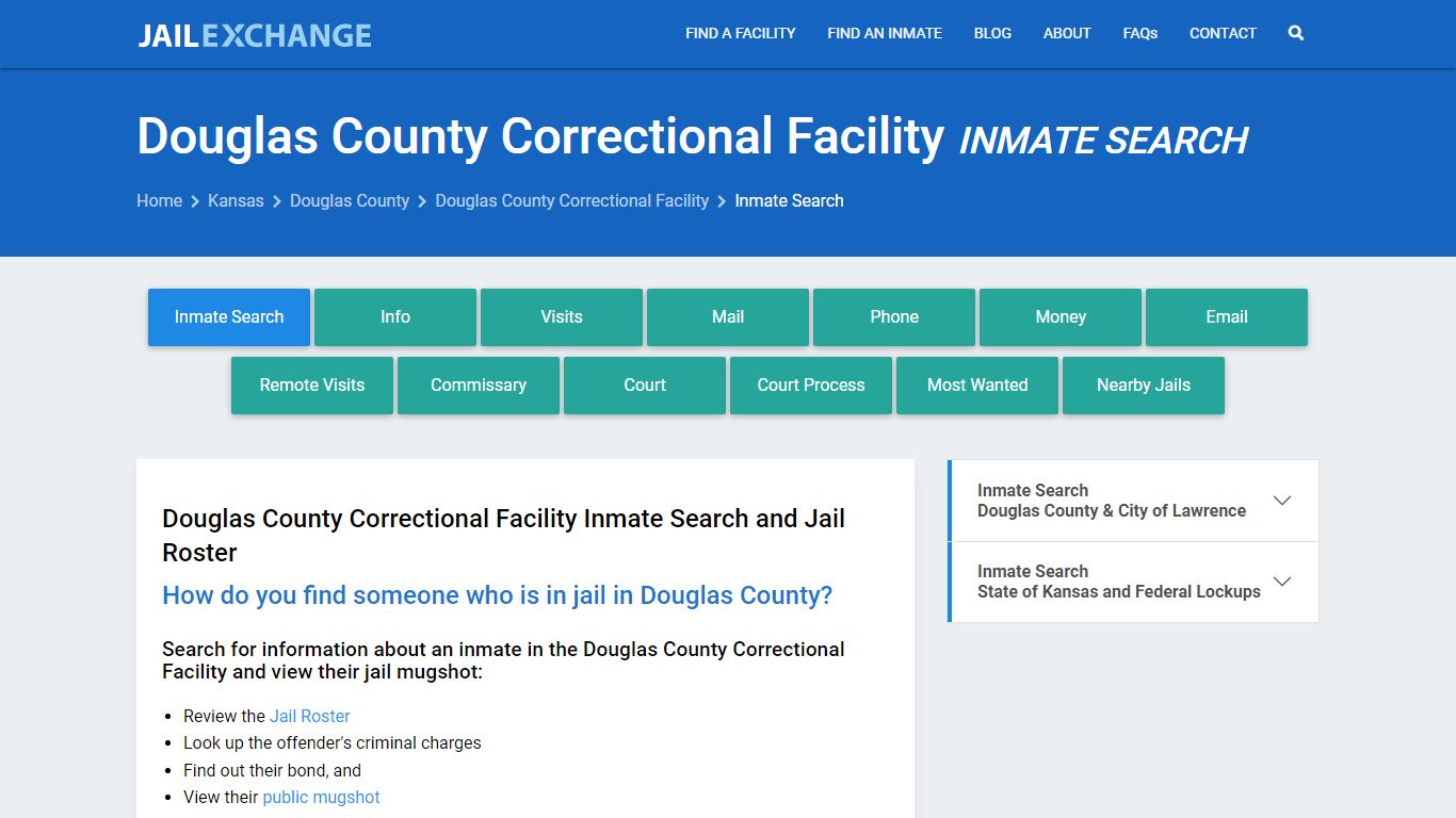 Douglas County Correctional Facility Inmate Search - Jail Exchange